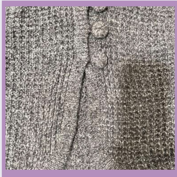 BRAND NEW! Kaisely size Medium lavender/grey cap sleeve knit sweater vest. - Picture 3 of 8